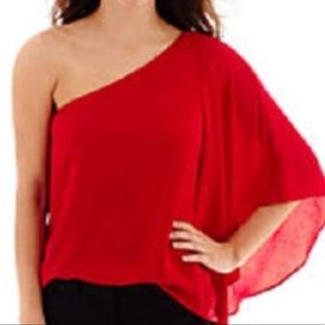 Worthington One Shoulder Blouse
